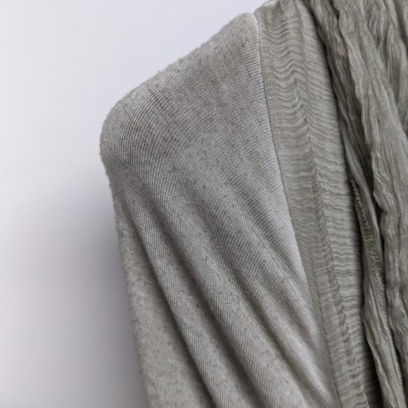 Soft Surroundings Gray Embroidered Top - Picture 6 of 10